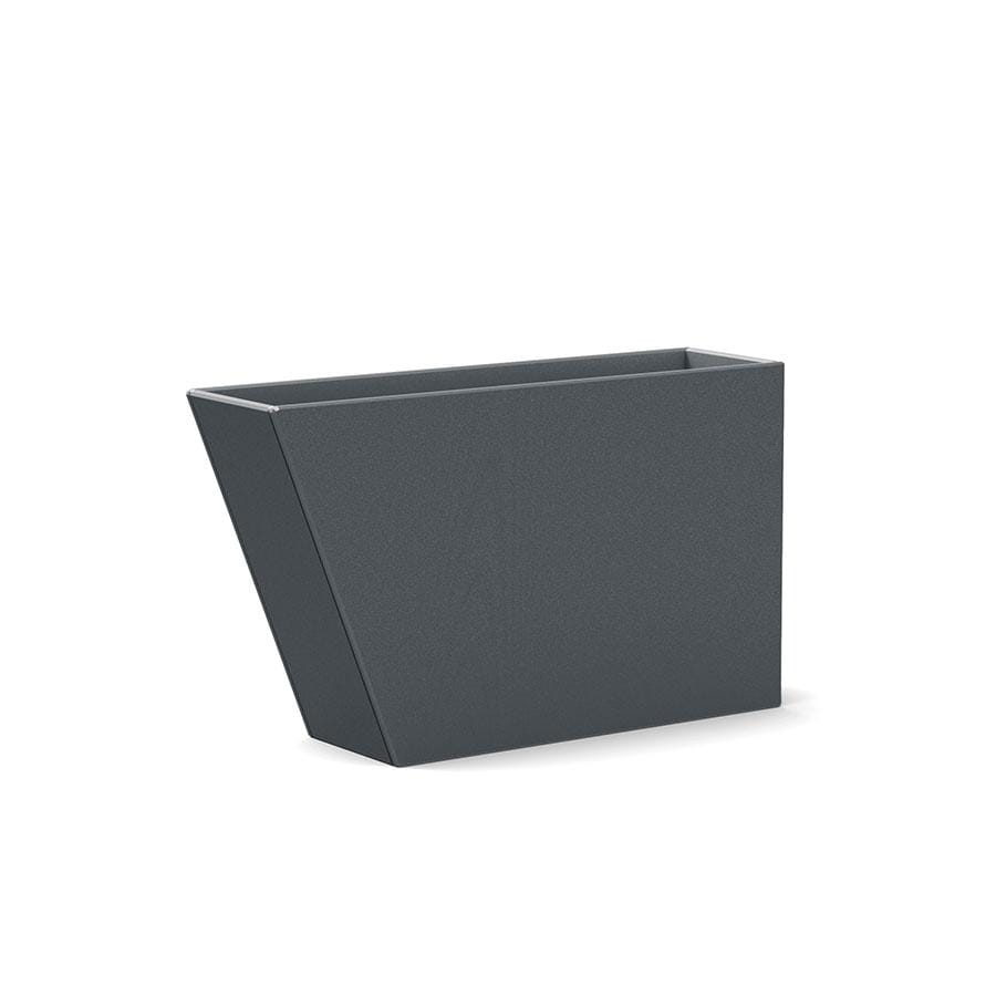 Tessellate Jut Planter planter Loll Designs Charcoal Grey Jut 18 Slim 