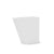 Tessellate Jut Planter planter Loll Designs Cloud White Jut 24 Slim 