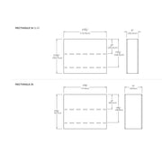 Tessellate Rectangle Planter planter Loll Designs 