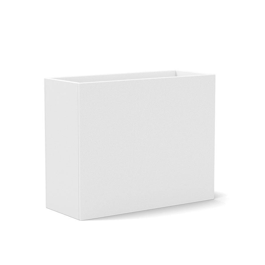 Tessellate Rectangle Planter planter Loll Designs Cloud White Rectangle 24 