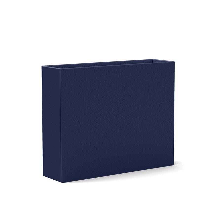 Tessellate Rectangle Planter planter Loll Designs Navy Blue Rectangle 24 Slim 