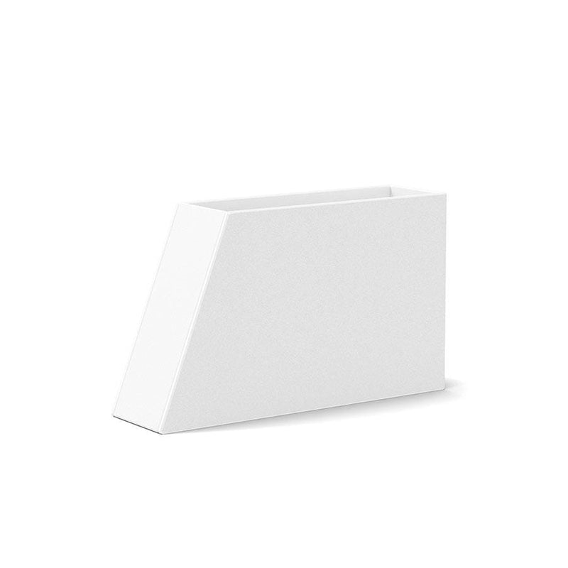 Tessellate Slope Planter planter Loll Designs Cloud White Slope 18 Slim 