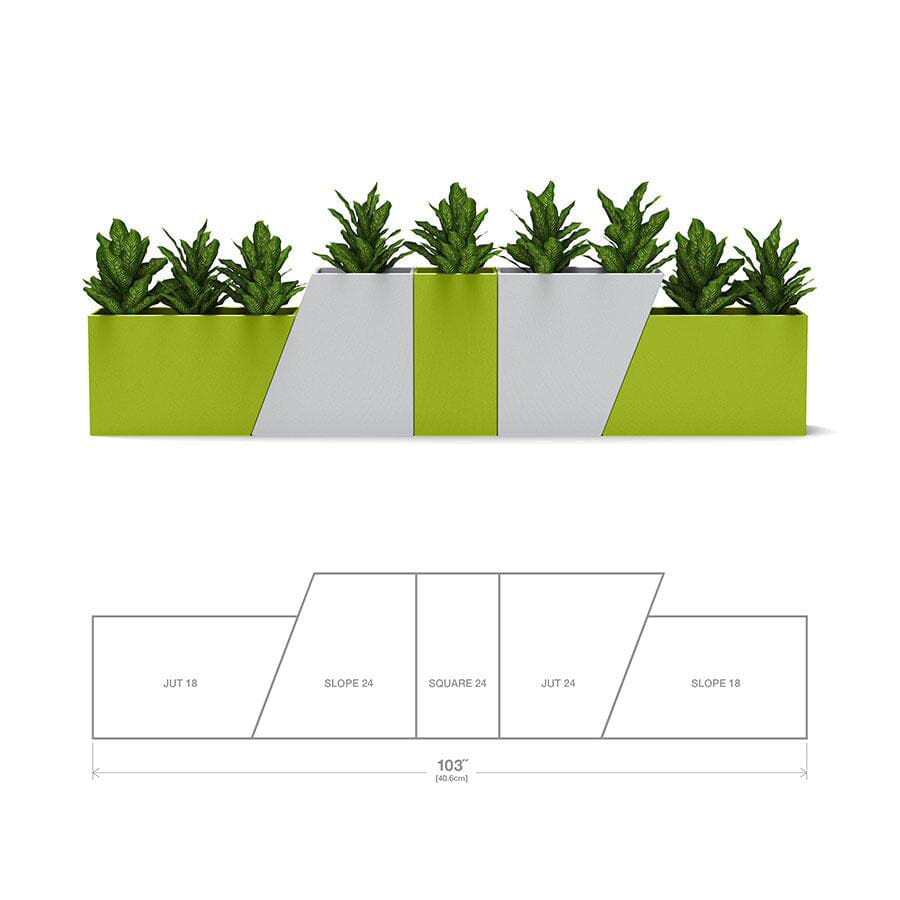 Tessellate Square Planter planter Loll Designs 