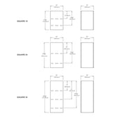 Tessellate Square Planter planter Loll Designs 