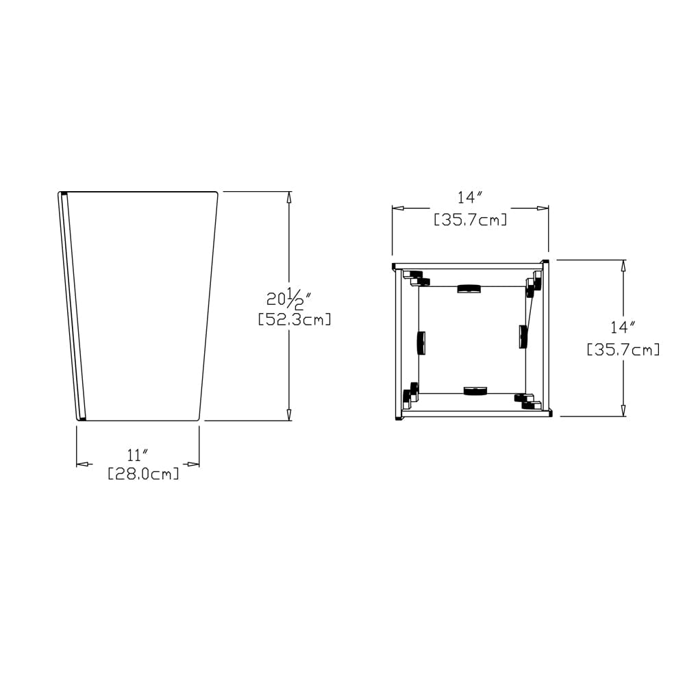 Tetra Tall Planter planter Loll Designs 