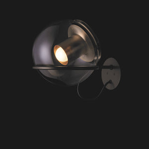The Globe Wall Sconce Wall Lights Oluce Satin Gold with Bronze 