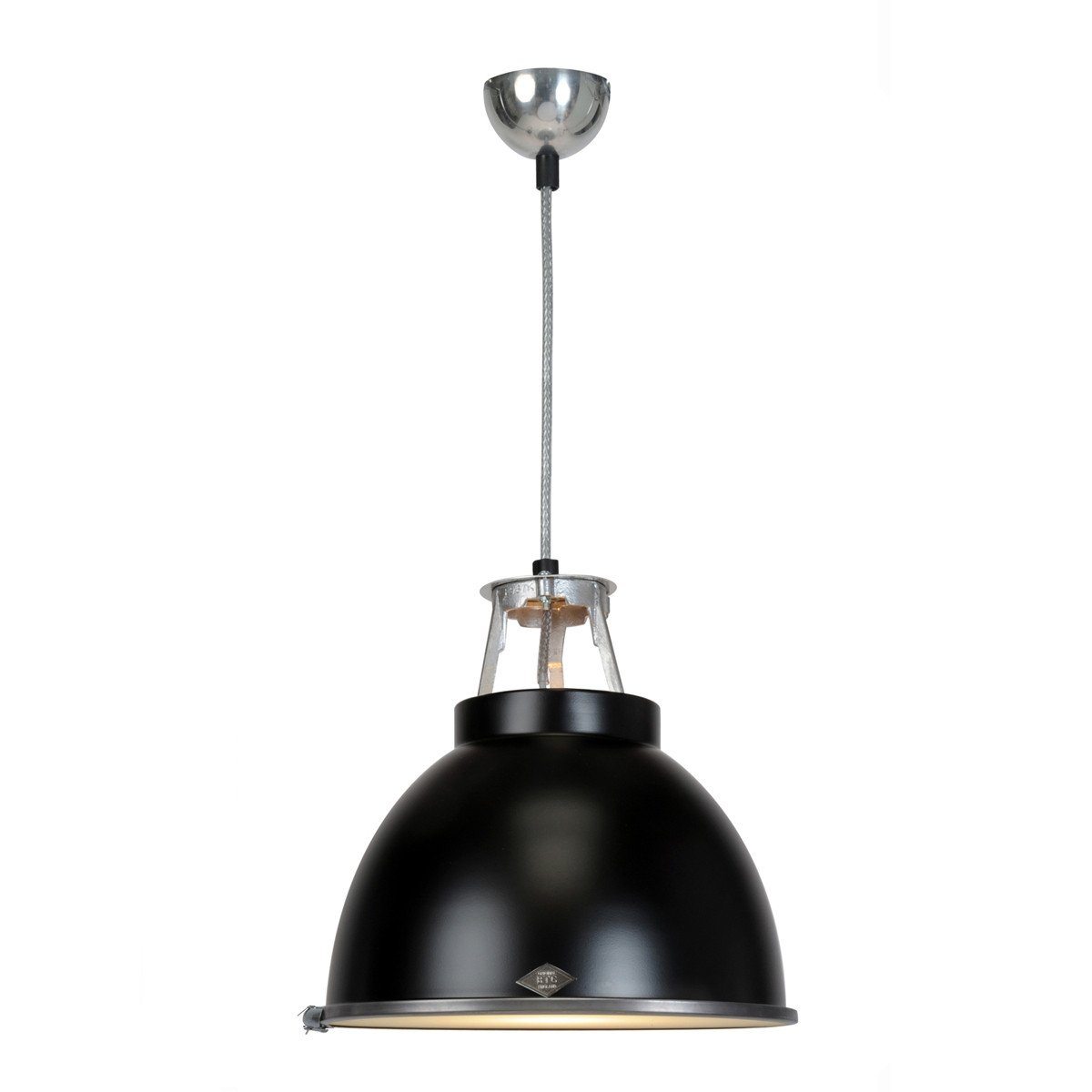 Titan Size 1 Pendant Light suspension lamps Original BTC Black with etched diffusor 
