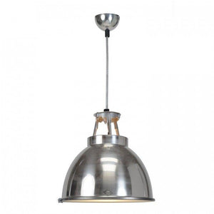 Titan Size 1 Pendant Light suspension lamps Original BTC Natural Aluminum with Etched Diffusor 