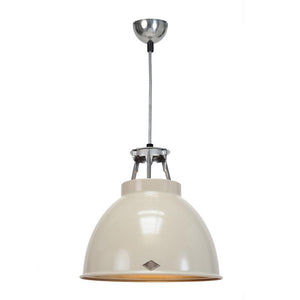 Titan Size 1 Pendant Light suspension lamps Original BTC Putty with Bronze Interior 