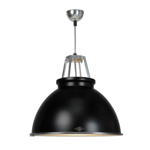 Titan Size 3 Pendant Light suspension lamps Original BTC Black with Etched Diffusor 