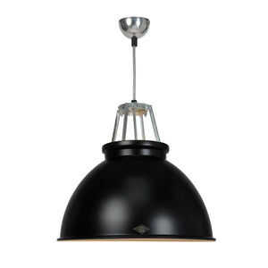 Titan Size 3 Pendant Light suspension lamps Original BTC Black with Bronze Interior 