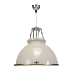 Titan Size 3 Pendant Light suspension lamps Original BTC Putty Grey with Etched Diffusor 