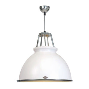 Titan Size 3 Pendant Light suspension lamps Original BTC White with White Interior 