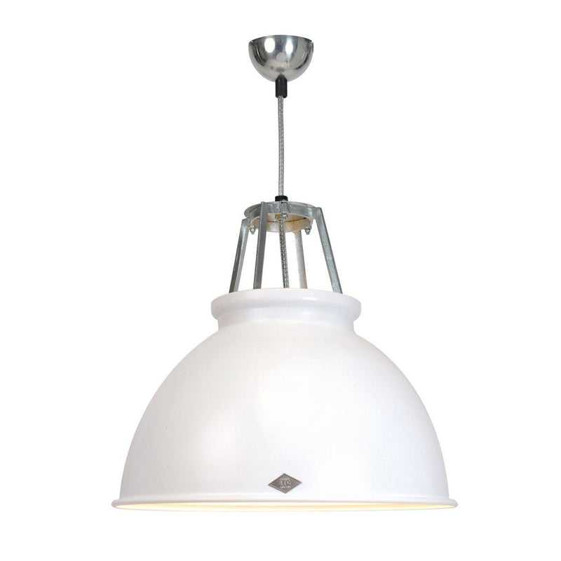 Titan Size 3 Pendant Light suspension lamps Original BTC White with Etched Diffusor 