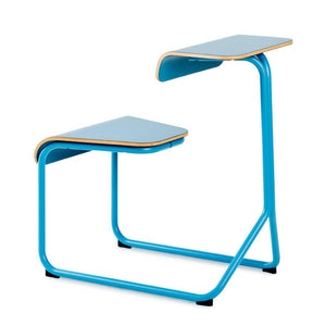 Toboggan Chair Desk office Knoll Slate Blue with accent laminate top + $81.00 