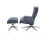 Tokyo Chair w/Adjustable headrest & Ottoman Star Base CA Modern Home 