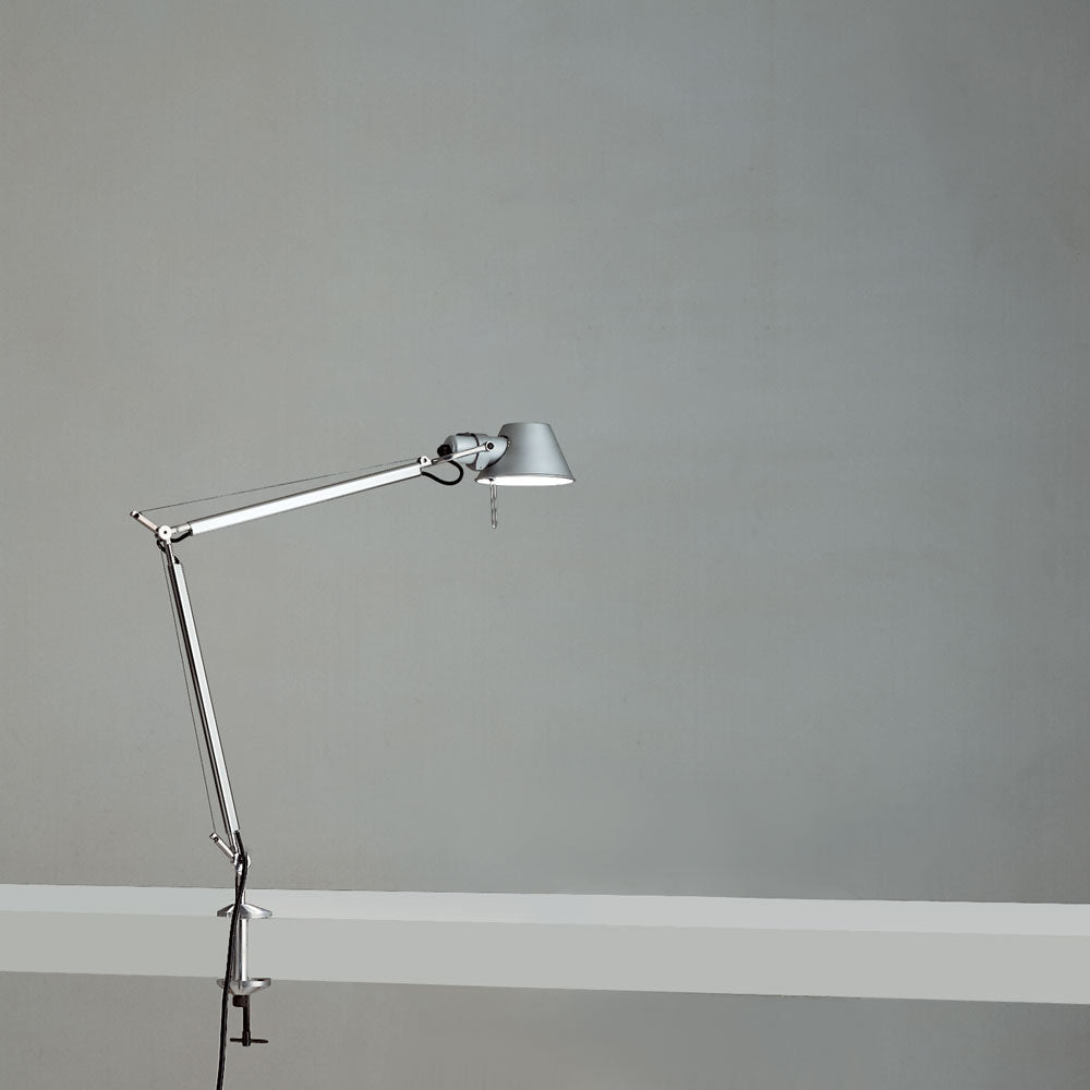 Tolomeo Mini LED Task Lamp Table Lamps Artemide Table Clamp 