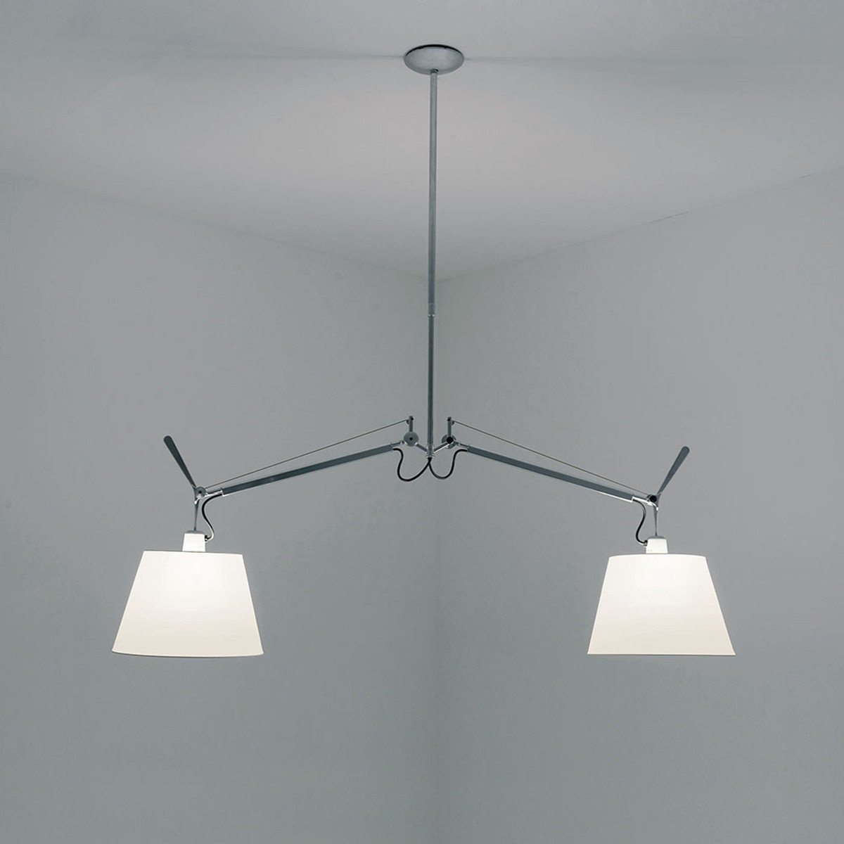 Tolomeo Double Shade Suspension Lamp hanging lamps Artemide 