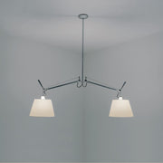 Tolomeo Double Shade Suspension Lamp hanging lamps Artemide 12" Parchment 