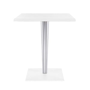 Top Top Side Table Dining Tables Kartell Glossy White Square Top, Leg & Base 