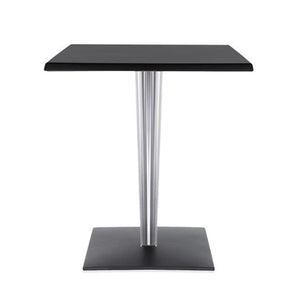 Top Top Side Table Dining Tables Kartell Glossy Black Square Top, Leg & Base 