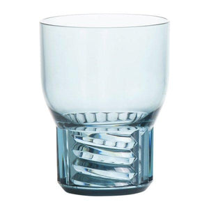 Trama Wine Glass Water Glass Kartell Transparent Light blue 