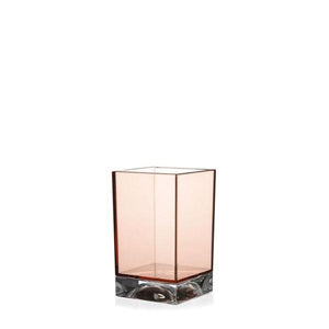Boxy Toothbrush Holder Accessories Kartell Transparent Nude pink 