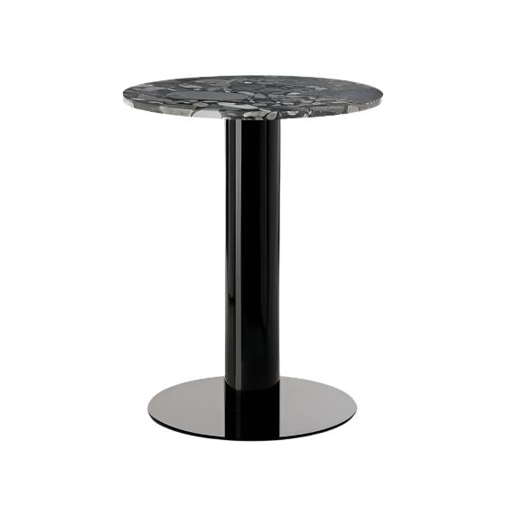 Tube Dining Table Dining Tables Tom Dixon Black Base /Pebble Marble 600 MM 