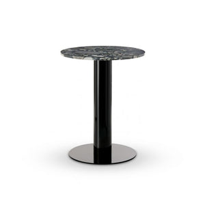 Tube Dining Table Dining Tables Tom Dixon Black Base /Pebble Marble 600 MM 