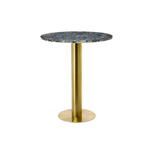 Tube Dining Table Dining Tables Tom Dixon Brass Base/Pebble Marble 900 MM 