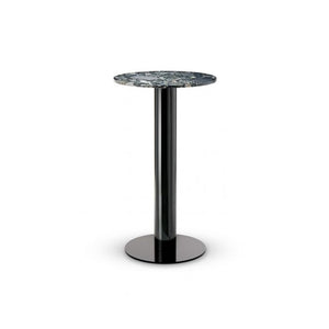 Tube High Table Dining Tables Tom Dixon Black Base /Pebble Marble Small: 600 MM 