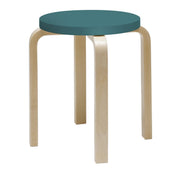 Stool E60 Stools Artek Lacquered Turquoise Seat 