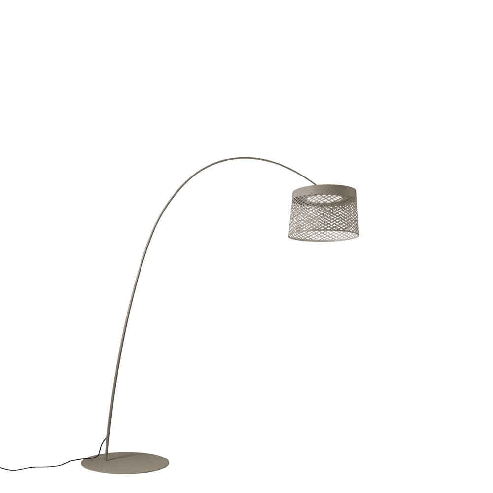 Twiggy Grid Floor Lamp Floor Lamps Foscarini Greige 