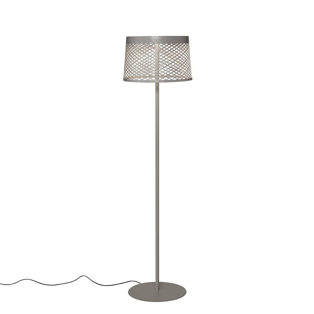 Twiggy Grid Reading Floor Lamp Floor Lamps Foscarini Greige 