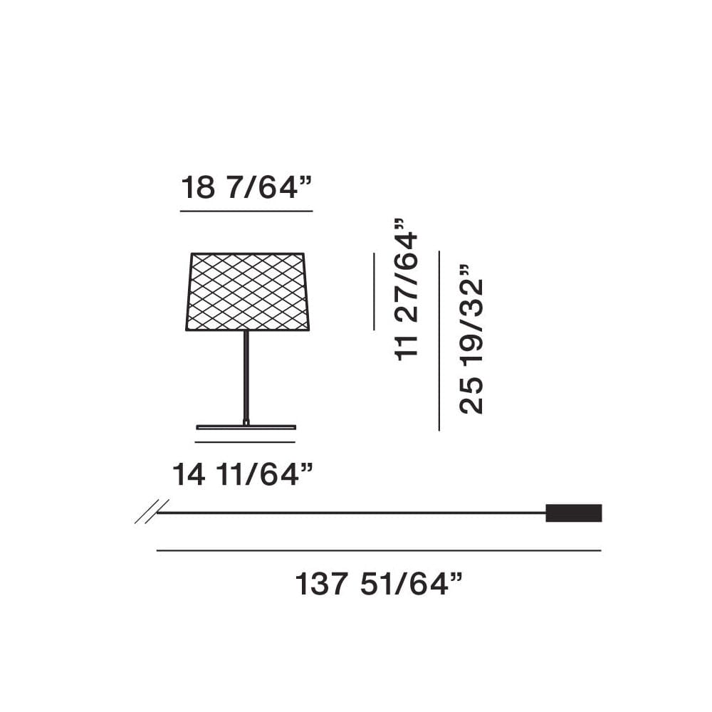 Twiggy Grid XL Table Lamp Table Lamp Foscarini 