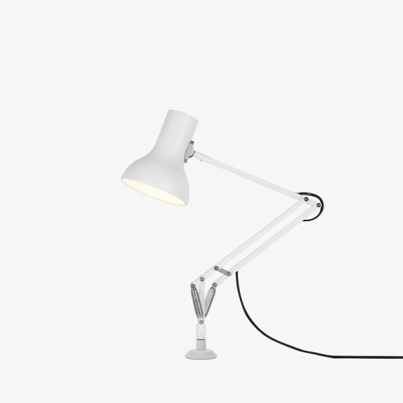 Type 75 Mini Desk Lamp Table Lamps Anglepoise Lamp with Insert Alpine White 