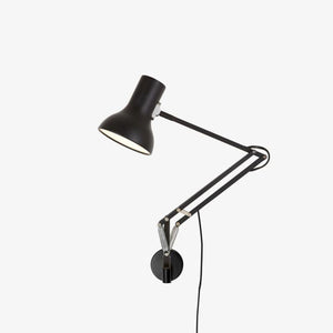 Type 75 Mini Desk Lamp Table Lamps Anglepoise Lamp with Wall Bracket Jet Black 