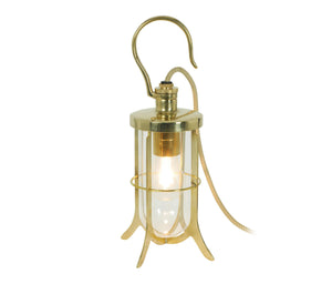 Ship's Hook Light suspension lamps Original BTC Weathered Brass Clear Glass 