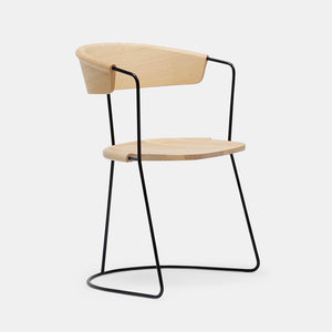 Uncino Chair Chairs Mattiazzi Version C Natural Ash/Blk Frame 