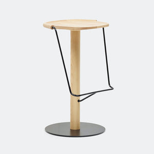 Uncino Stool stool Mattiazzi Natural Ash/Blk Frame 