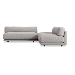Sunday L Sectional Sofa - Small Sofa BluDot Agnew Grey 