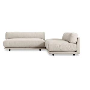 Sunday L Sectional Sofa - Small Sofa BluDot Sanford Linen 