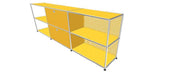 USM Haller TV Media - 6 compartments - Perforated back 1.10 storage USM 