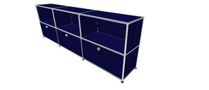 USM Haller Credenza - 6 compartments 1.3 storage USM Steel Blue 