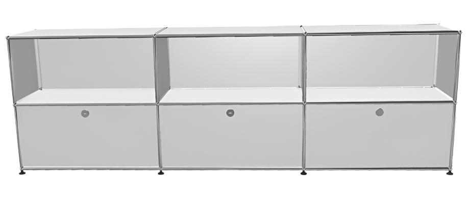 USM Haller Credenza - 6 compartments 1.3 storage USM Pure White 