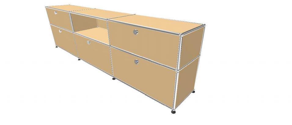 USM Haller Credenza - 6 compartments 1.4 storage USM 