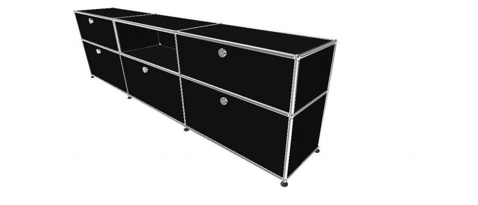 USM Haller Credenza - 6 compartments 1.4 storage USM 