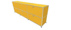 USM Haller Credenza - 6 compartments 1.5 storage USM Golden Yellow 