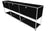 USM Haller Credenza - 6 compartments - 3 open -3 closed - 1.6 storage USM Graphite Black 