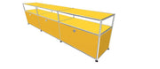 USM Haller TV Media - 6 compartments - 3 short open -3 closed - 1.7 storage USM 